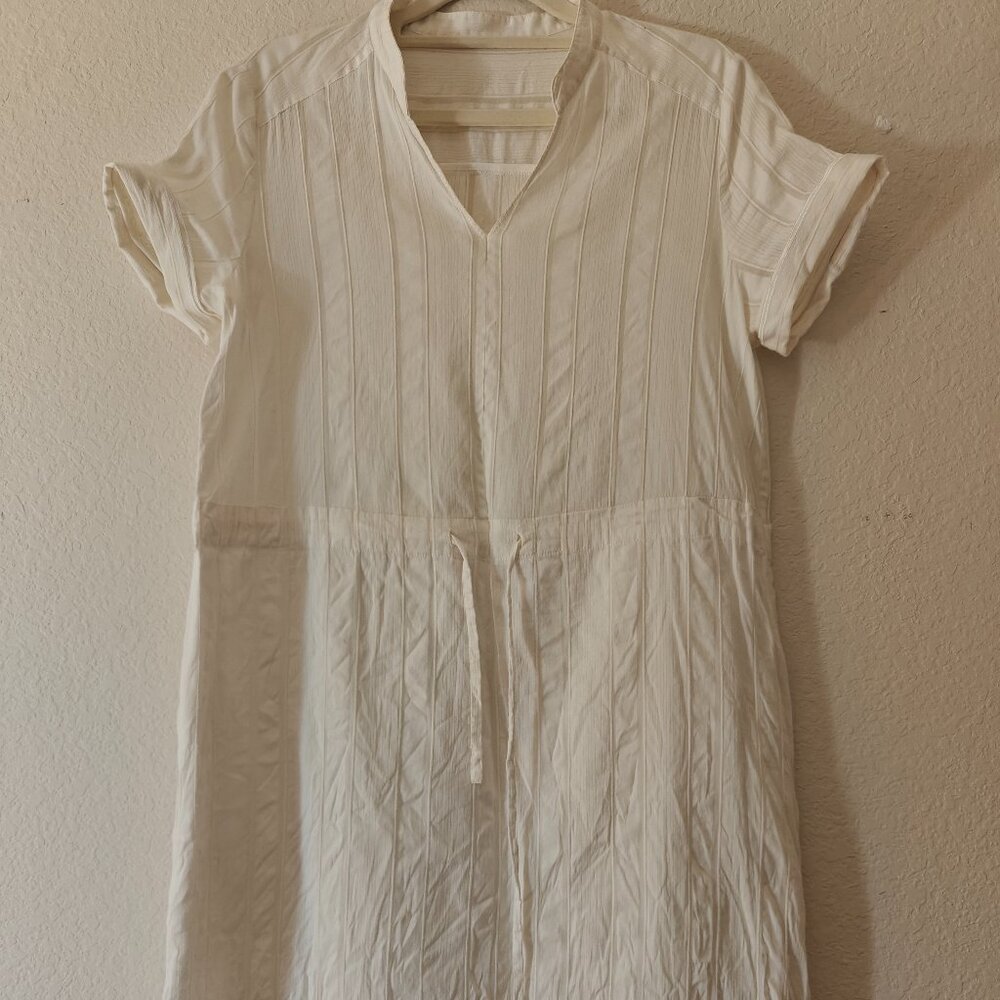 White midi dress